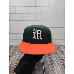 Pro Line Miami Hurricanes Vintage Old English Plain Logo Fitted Wool 7 1/8 Hat